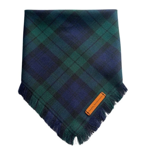 "Forest" Frayed pet bandana