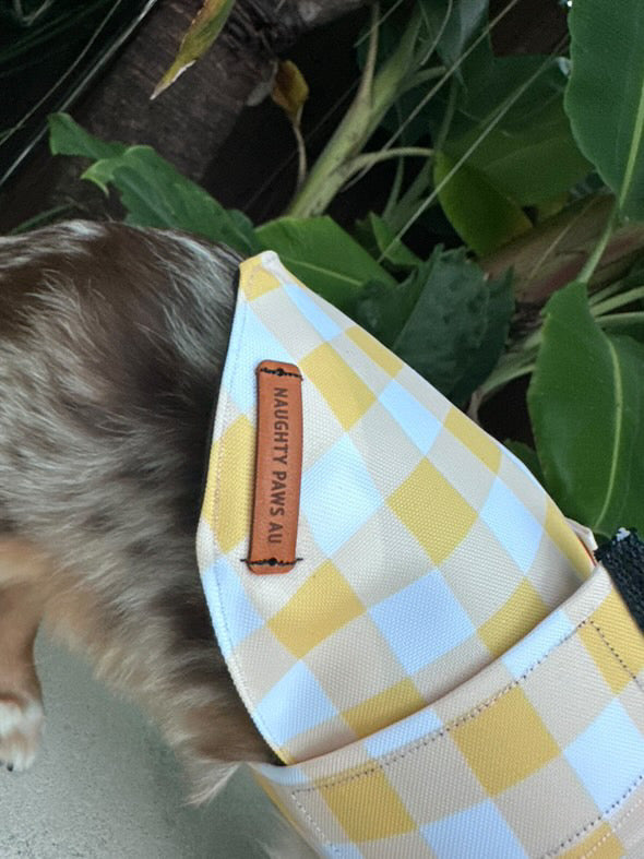 "Nonna's Tablecloth" Water Resistant Handmade Dog coat