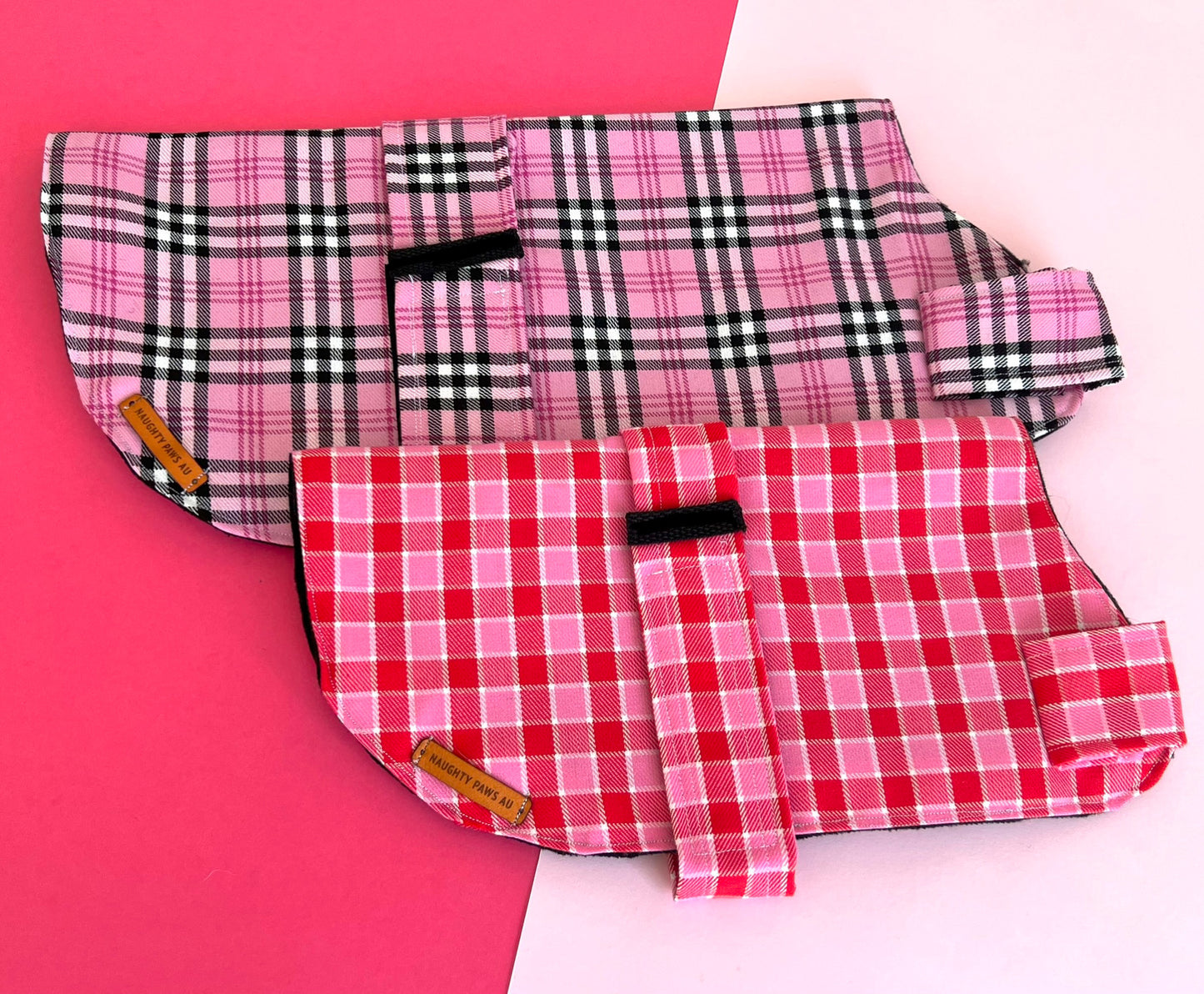 "Strawberries & Cream" Handmade Dog coat