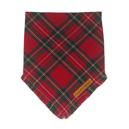 "London" Frayed pet bandana