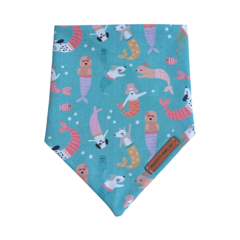 "The Little Mer-pup" Dog bandana