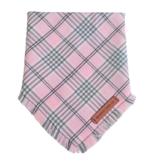 "Regina" Frayed pet bandana